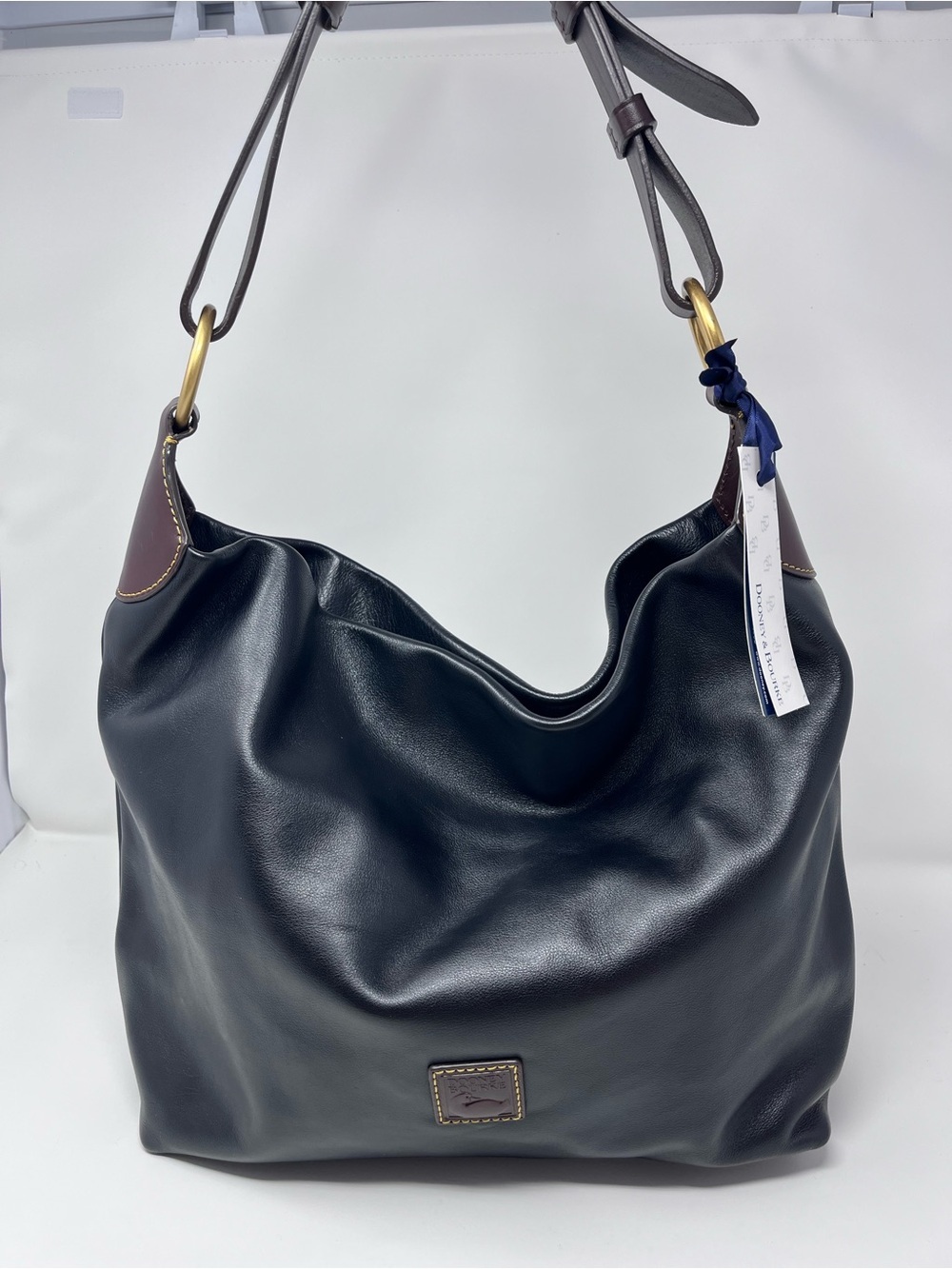 NWT Dooney & Bourke O-Ring Hobo Sac - Black - Picture 2 of 12